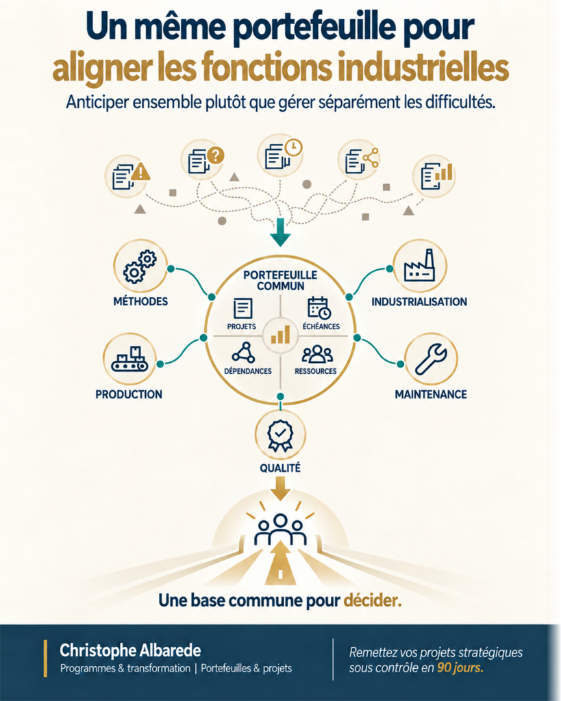 Un même portefeuille pour aligner les fonctions industrielles.
